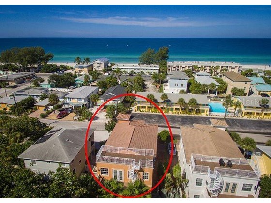 Ariel View - Condo for sale at 2309 Avenue C #200, Bradenton Beach, FL 34217 - MLS Number is A4507199