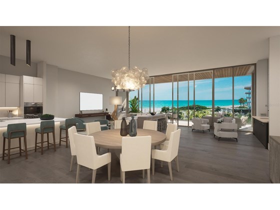 Dining Room & Gathering Room - Condo for sale at 1620 Gulf Of Mexico Dr #303, Longboat Key, FL 34228 - MLS Number is A4516610