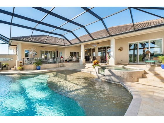 This large pool sundeck will only impress with the amount of space so you can relax in the pool! - Single Family Home for sale at 1012 Bayview Dr, Nokomis, FL 34275 - MLS Number is A4521028